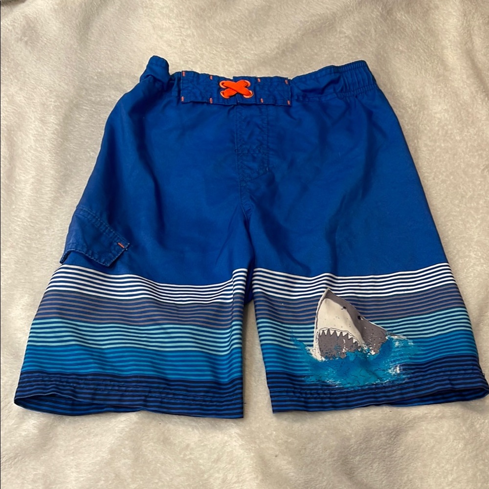 Cat & Jack Blue Shark Swim Trunks